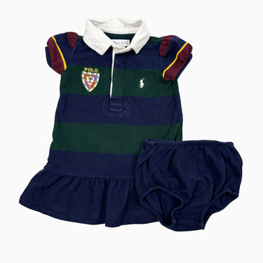 Robe avec bloomer colorblock avec écusson 9M