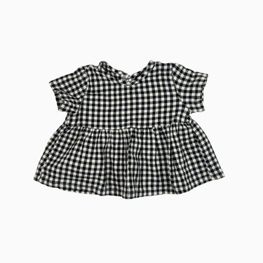 Blouse à vichy noir 6M