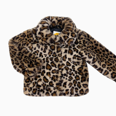 Manteau léopard en peluche 3Y