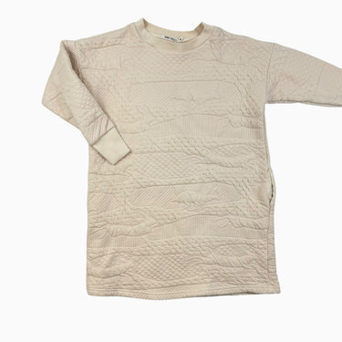 Robe rose pale matelassé 8-9Y