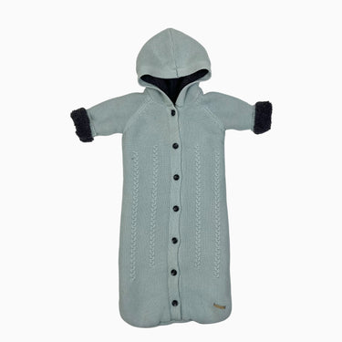 Gigoteuse menthe en tricot doublée en peluche 62CM 6M