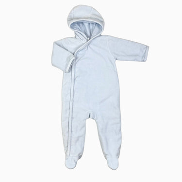Combi bleue en velours cotelé 6-12M