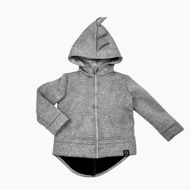 Veste à capuchon grise 'dinosaure' 86-92CM 2Y