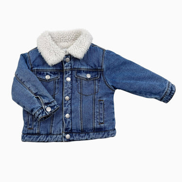 Veste en jeans doublée en sherpa 12-18M