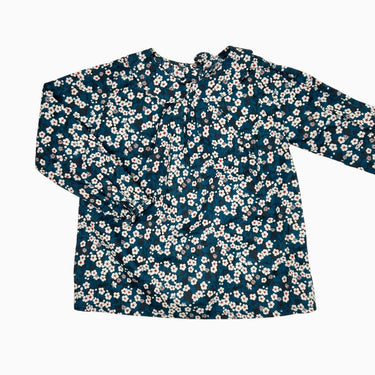 Blouse à col claudine marine liberty 4Y