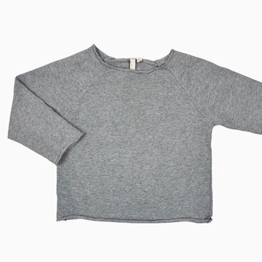 Pull gris en coton bio 2-3Y