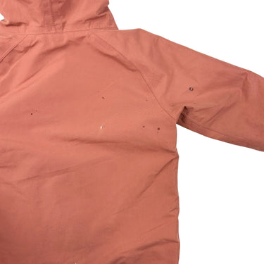 Manteau mi-saison rose fraise à capuchon 1-2Y