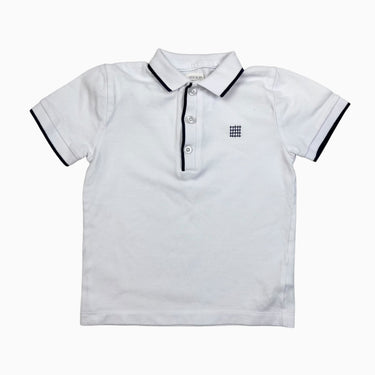 Polo blanc en coton piqué 6Y