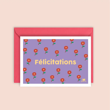 Congratulations Card | Flowers