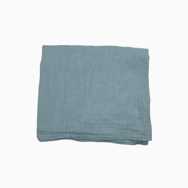 Couverture bleue en mousseline
