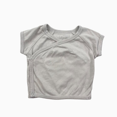 T-shirt kimono taupe en coton bio 00 (3-6M)
