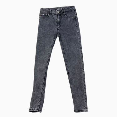 Pantalon 'Skinny Fit' gris-noir chiné 9Y