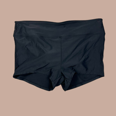Short noir en nylon et spandex pour femmes XXL