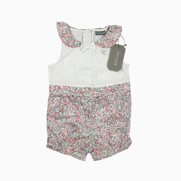 Combi à col claudine fleurie 18M