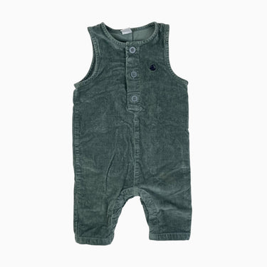 Combi verte en corduroy 6M