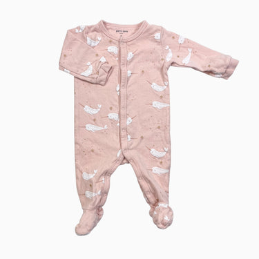 Pyjama orange narval en pointelle 3M