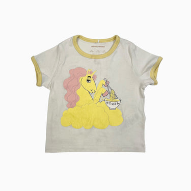 T-shirt vanille 'licornes' 12-18M