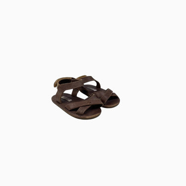 Sandales 'Otis' marrons en cuir à velcro 18-24M