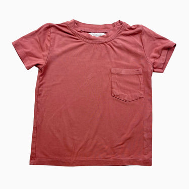 T-shirt terracotta en bambou et spandex 6-12M