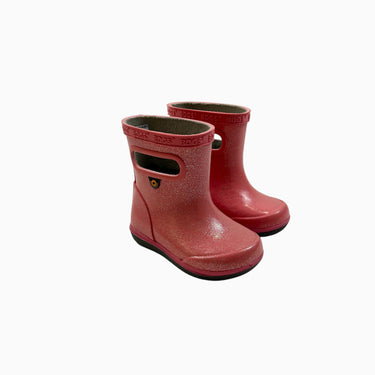 Bottes de pluie roses à paillette 4US