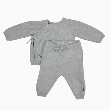 Pull avec pantalon gris en tricot 62CM 3M