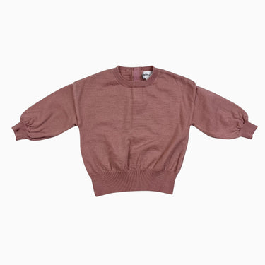Pull blush en fin tricot mérino 6M