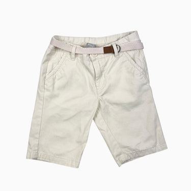 Bermudas jaune beurre ceinturé 8Y