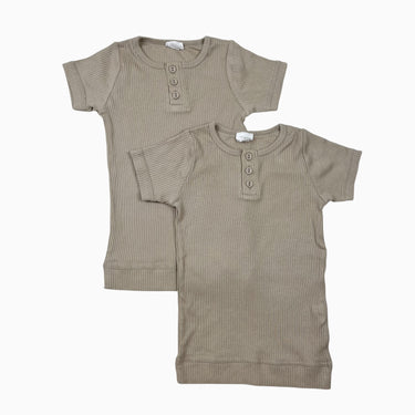 Duo de t-shirt oat en coton bio et modal 3Y