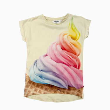 T-shirt jaune icecream 122cm 7Y
