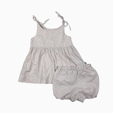 Tunique avec bloomer vanille fleuri 2-3Y