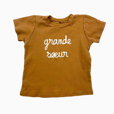 T-shirt caramel 'Grande soeur' 2Y