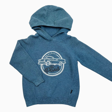 Pull à capuchon teal 'Garage Paul' 6Y