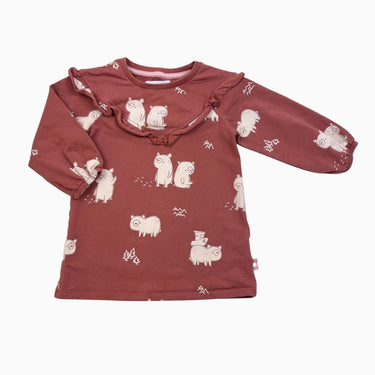 Robe terracotta 'oursons' 12-18M