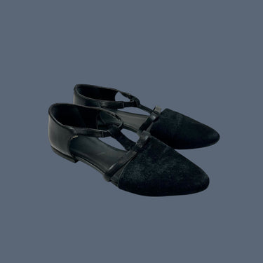 Souliers noirs 'poney leather' pour femmes 40EU