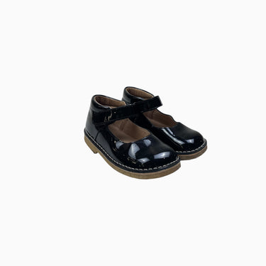 Souliers 'Mary-Jane' noir vernis à velcro 20CM 30EU