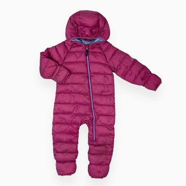 Combi d'hiver en duvet fushia 12-18M
