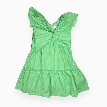 Robe verte lime en coton 11-12Y