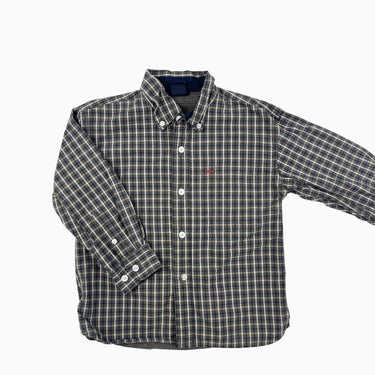 Chemise vintage carreauté olive en coton 4Y