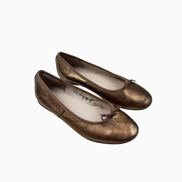 Ballerines bronze en cuir 36EU