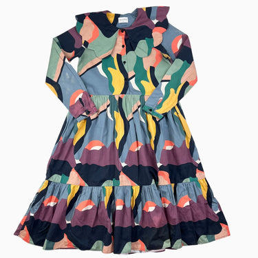Robe maxi colorée en coton 10Y