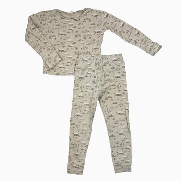 Pyjama beige en coton avec motif Noel 4-5Y (fit petit)