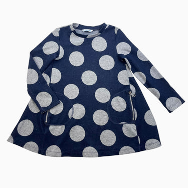 Robe marine à larges pois 4Y