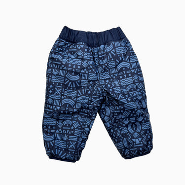 Pantalon mi-saison réversible en sherpa marine 3-6M