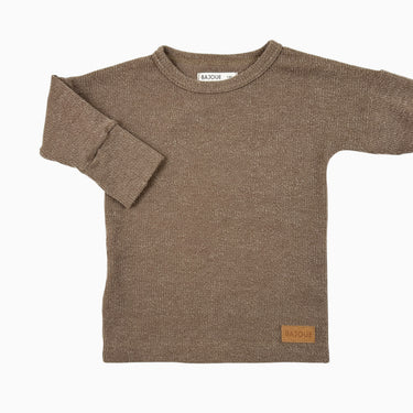 Chandail latté en rayonne et spandex 1-2Y