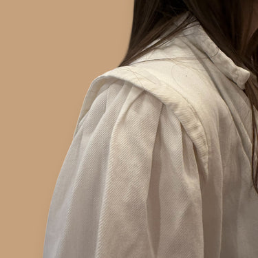 Chemise blanche coton-lyocel pour femmes S