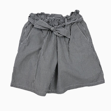 Bermudas vichy noir ceinturé 9-10Y