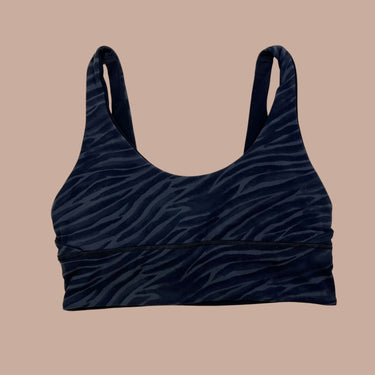 Haut de sport réversible noir et zébré pour femmes 8US