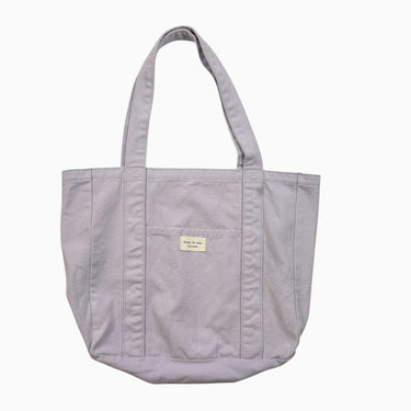 Sac fourre-tout lilas en canvas de coton pour femmes 15'' x 15'' x 4''