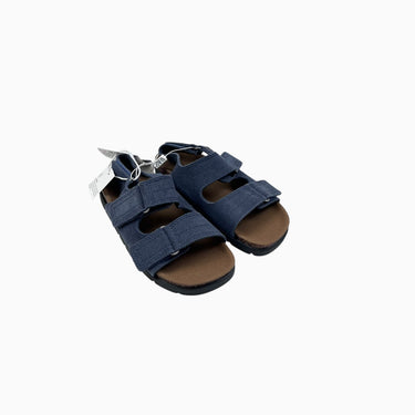 Sandales marine en suède à velcro 28EU