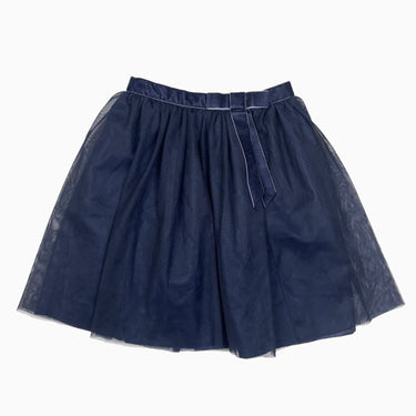 Jupe marine doublée en tulle 6Y